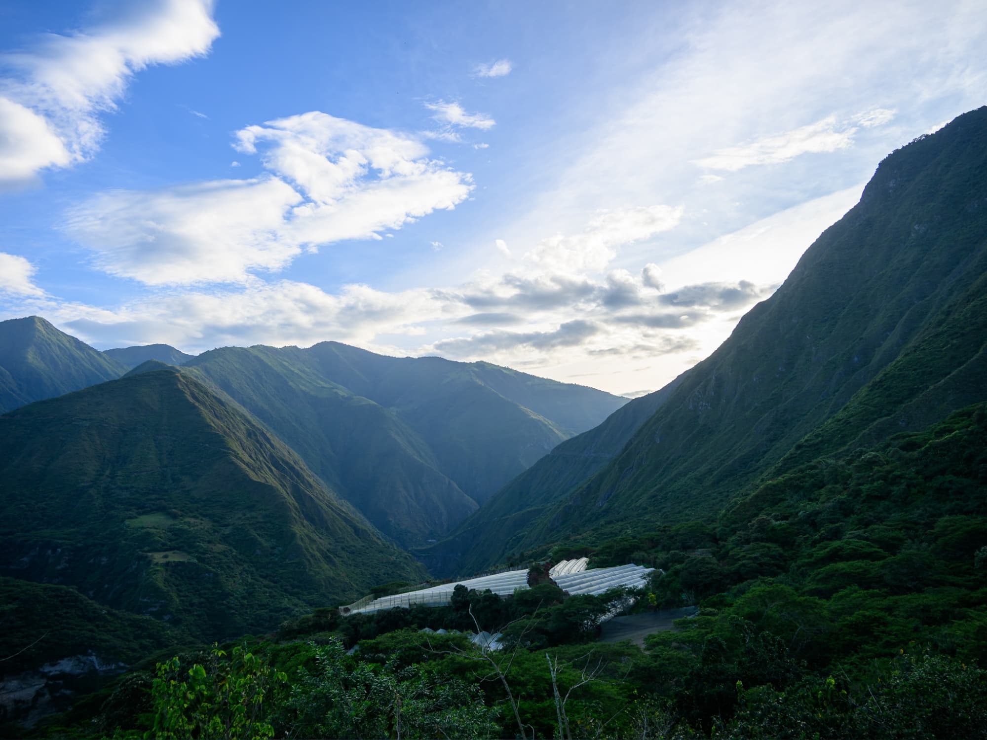 Atmosfera de eco lodge cerca de Quito en Ecuador