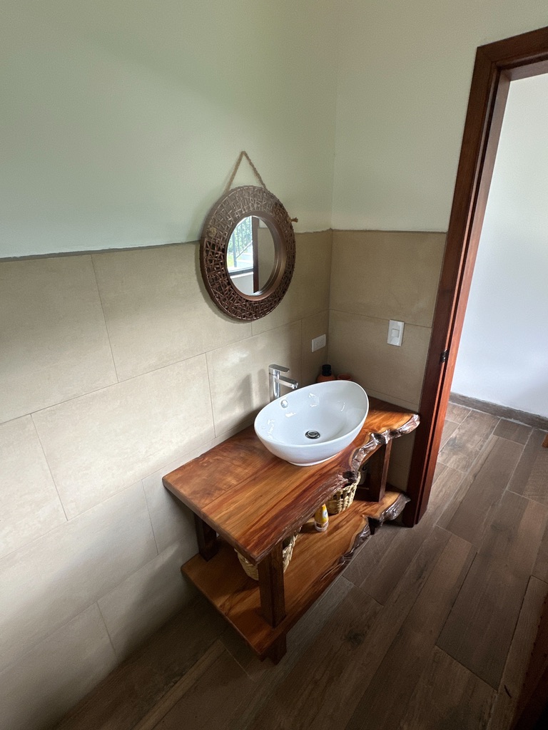 Guest bathroom near the living room